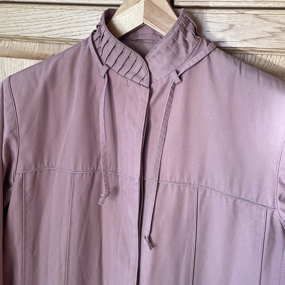 Vintage Joan Creation Blush Pink Trench Coat size 14 - Picture 2 of 11